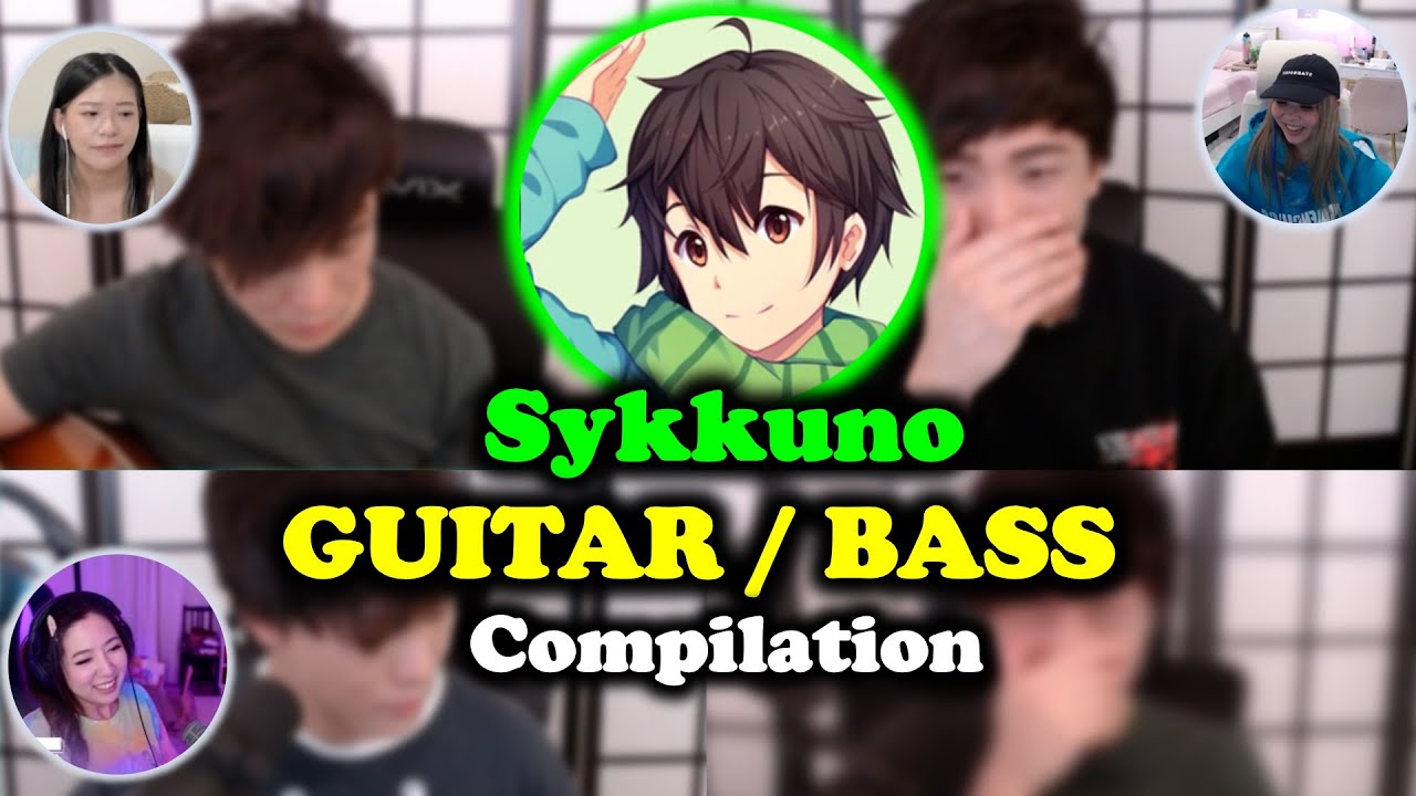 Sykkuno ROCKING guitar and bass moments Compilation | ft. Miyoung, fuslie, Yvonne