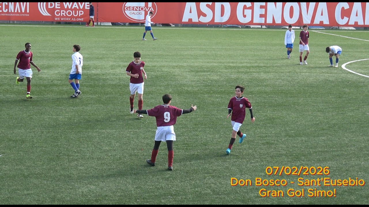 Genova 7/2/2026 - Simone in gol contro Sant'Eusebio