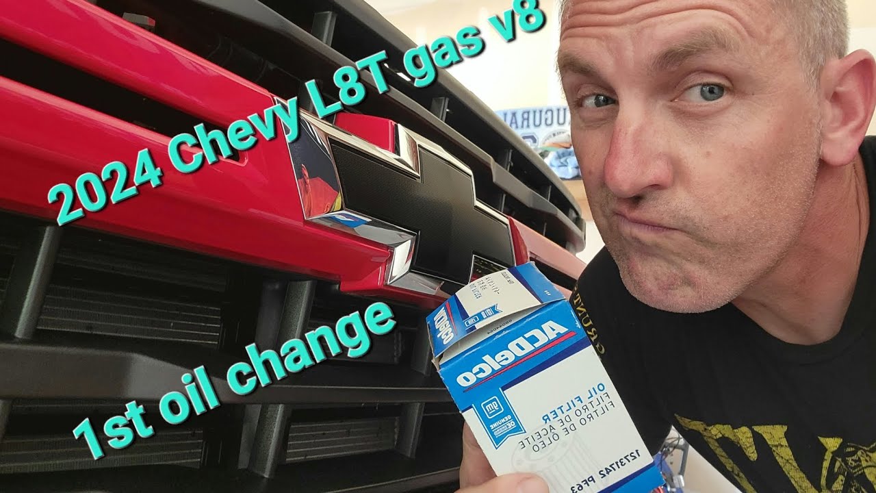 2024 Chevy Silverado 2500 HD L8T gas engine oil change 1st one, how to, what you need, I show you!