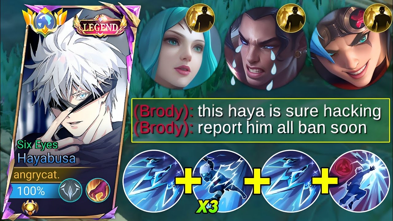 YOUR FLICKER CAN'T SAVE YOU FROM MY 3x SHADOW COMBO | HAYABUSA INSANE FASTHAND GAMEPLAY!! | MLBB