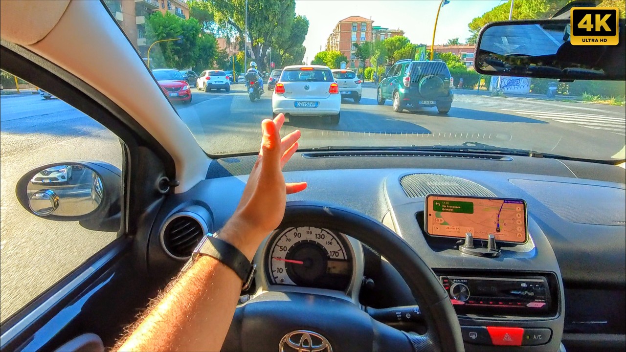 Driving Rome's OWN Rules - My NEAR-MISS Survival! | 4K POV ASMR