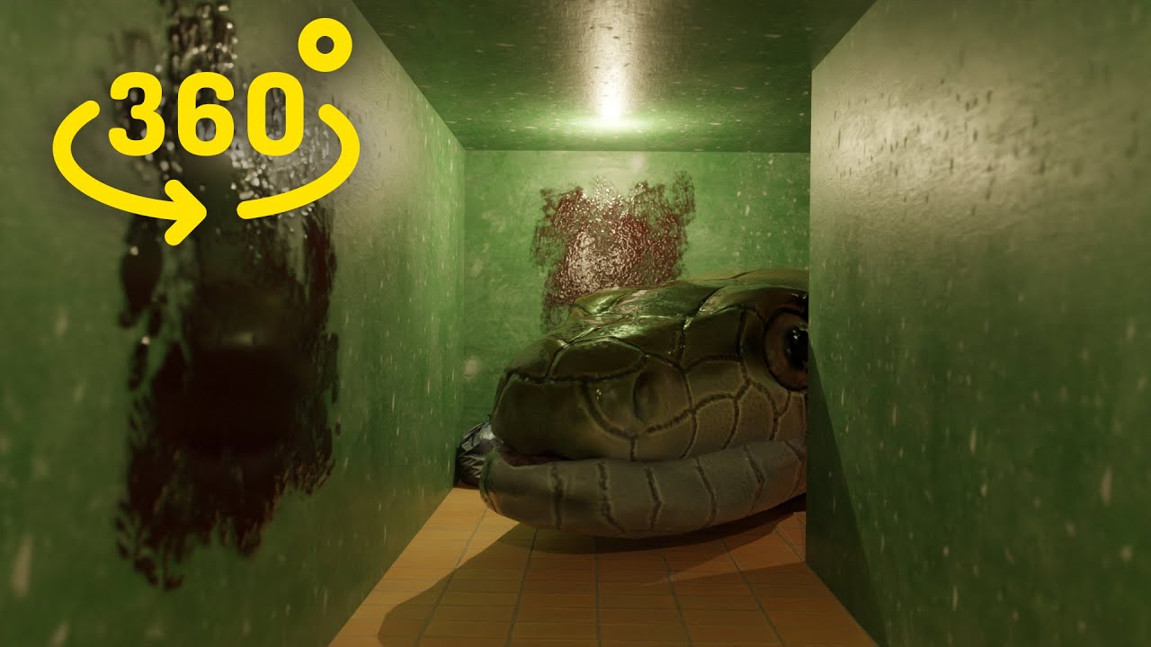 VR 360 horror video | Snake chase