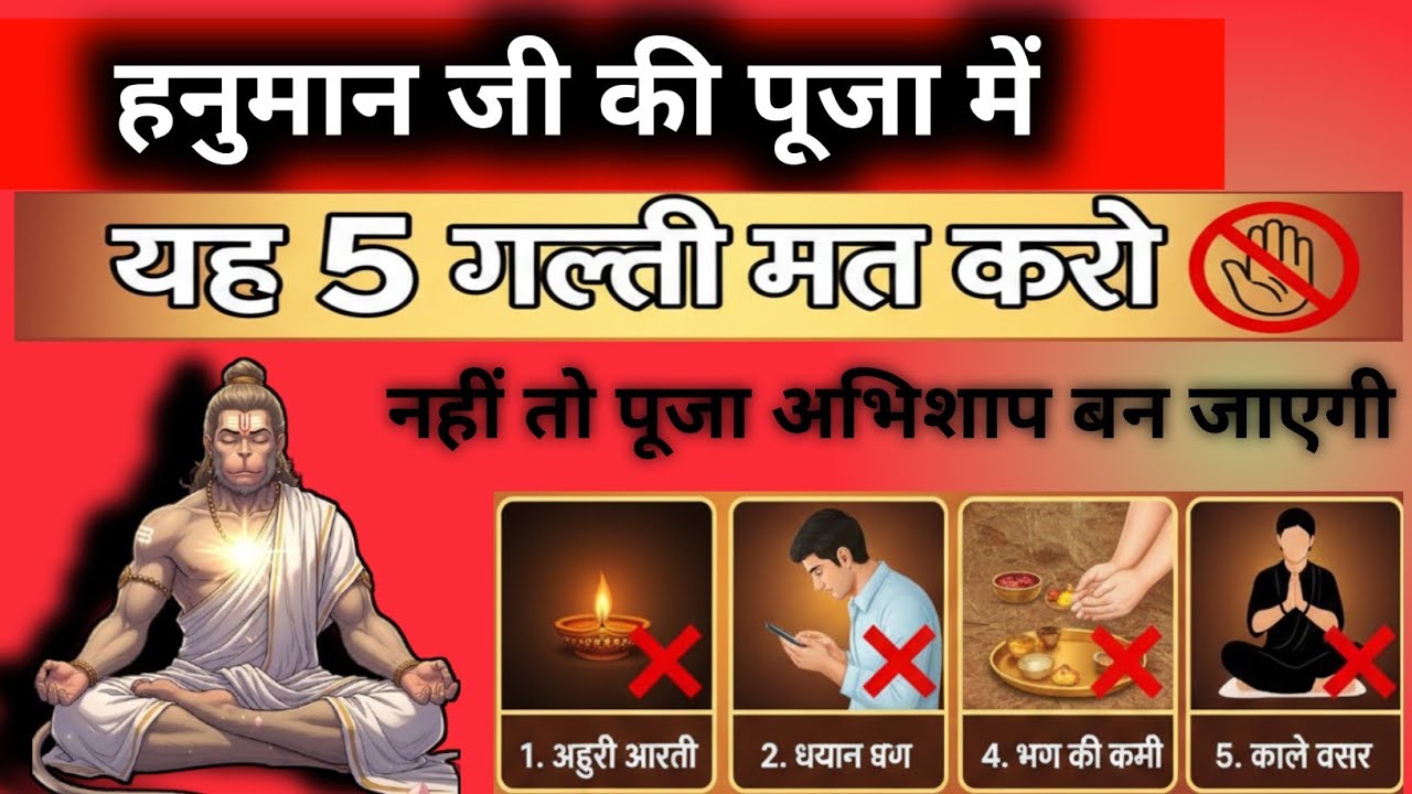 Hanumanji ki bhakti mein ye galtiya nahin karte।Hanumanji ki puja।hanuman ji ki bhakti kaise kare।