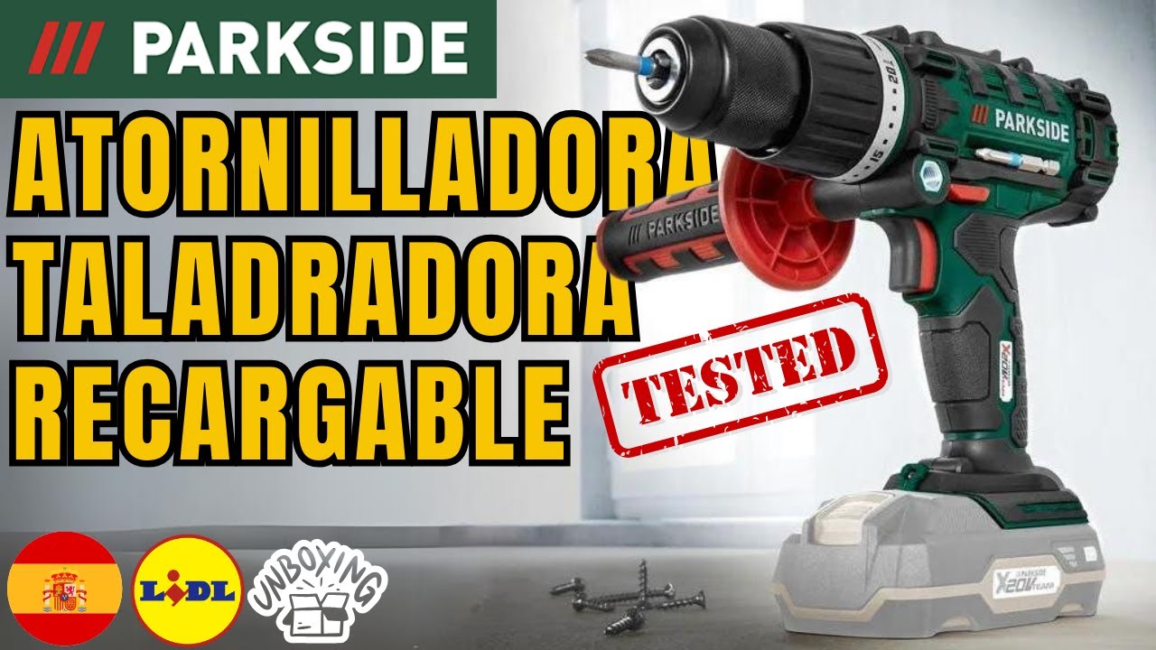 ATORNILLADORA TALADRADORA RECARGABLE  Parkside PSBSA 20-Li C3 ESPAÑA ESPAÑOL LIDL