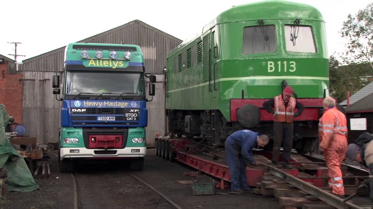 Diesel railway locomotives move to Ulster Folk and Transport Museum