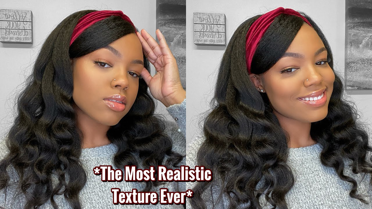 The Best Kinky Straight Wig😍 | Natural Blowout Headband Wig | My Shiny Wigs