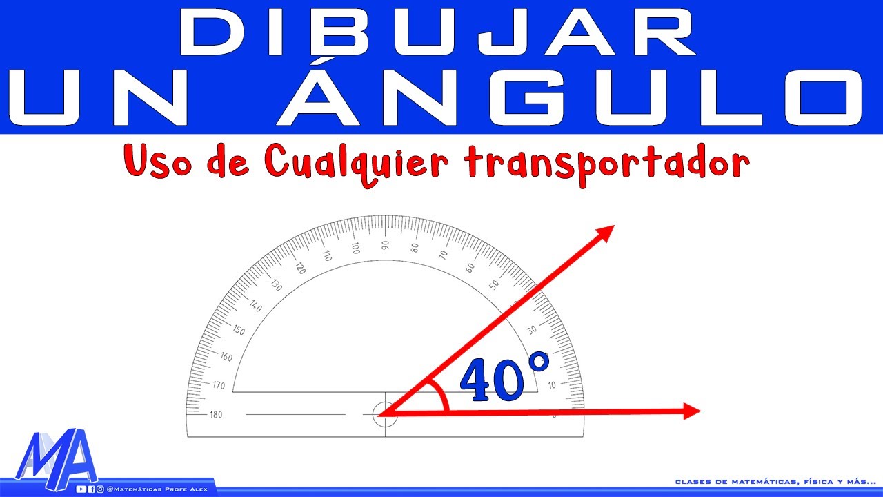 Qué es y como dibujar un ángulo