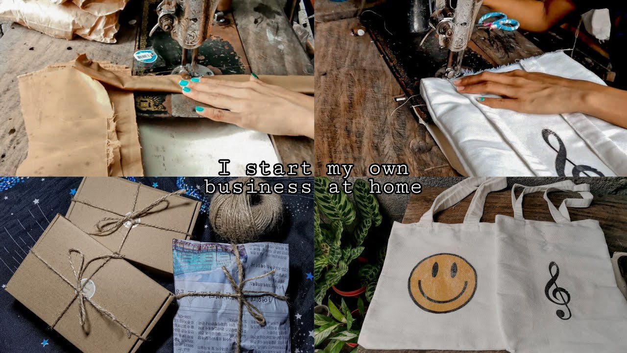 I START MY OWN BUSINESS AT HOME | TOTE BAGS | SCRUNCHIES