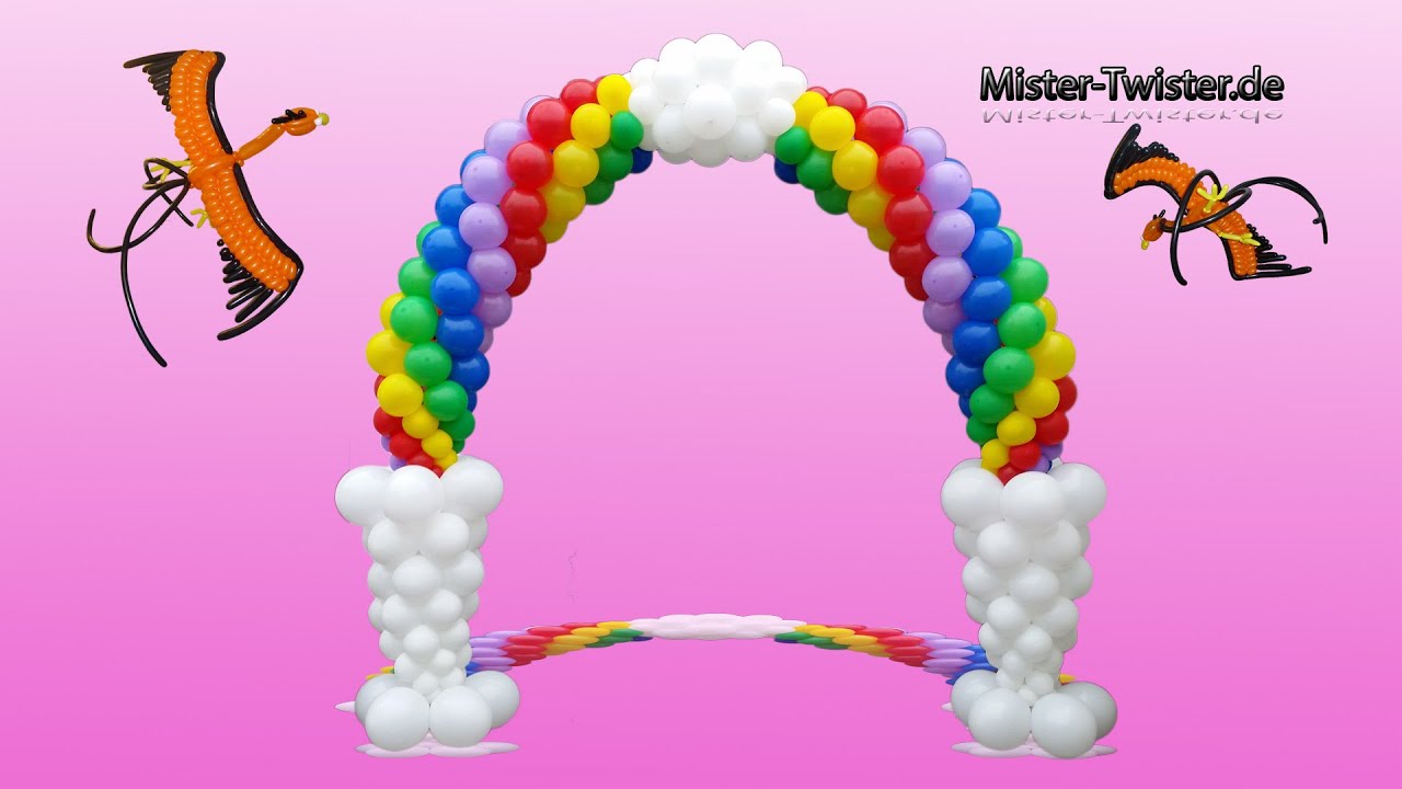 Balloon Rainbow Arch, Decoration, Birthday, Ballon Regenbogen, Ballon Bogen, Dekoration, Geburtstag