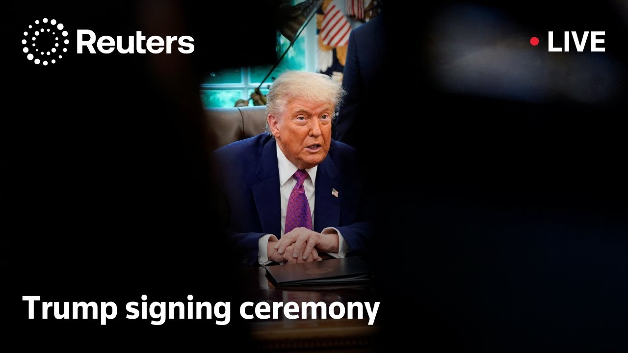 LIVE: Trump Oval Office signing ceremony