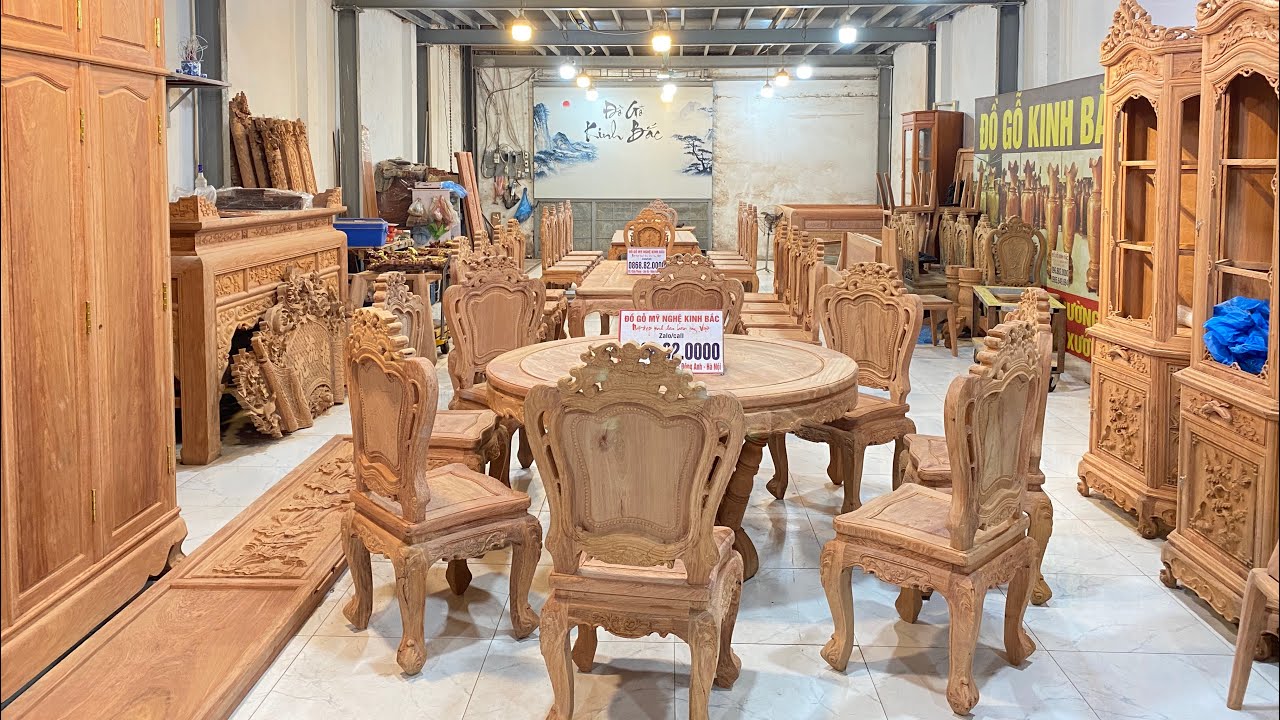 3 Bộ Bàn Ăn Gỗ Hương | Hàng Đặt | Đồ Gỗ Kinh Bắc - 0868.82.0000