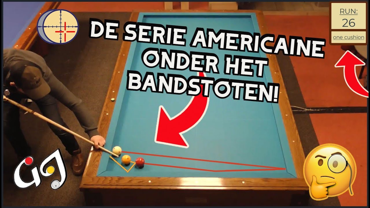 EEN STOOT DIE ELKE LIBRIST/BANDSTOTER MOET KENNEN/KUNNEN | How To Build A Run In 1-Cushion Billiards