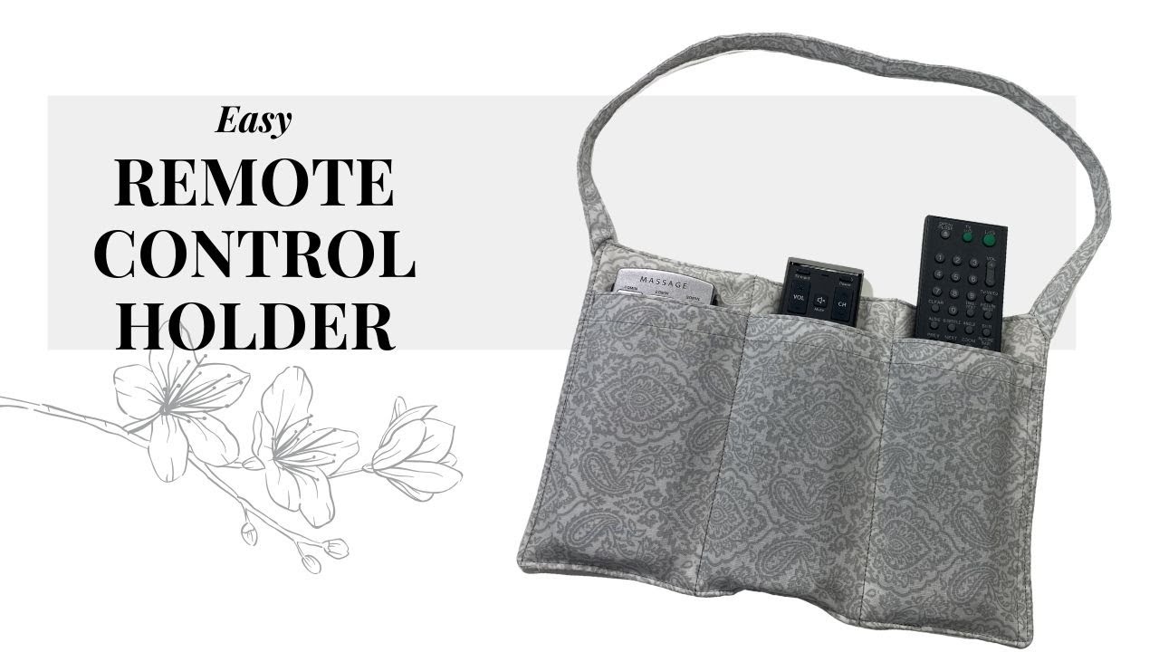 EASY REMOTE CONTROL HOLDER | DIY BEDSIDE POCKET ORGANIZER