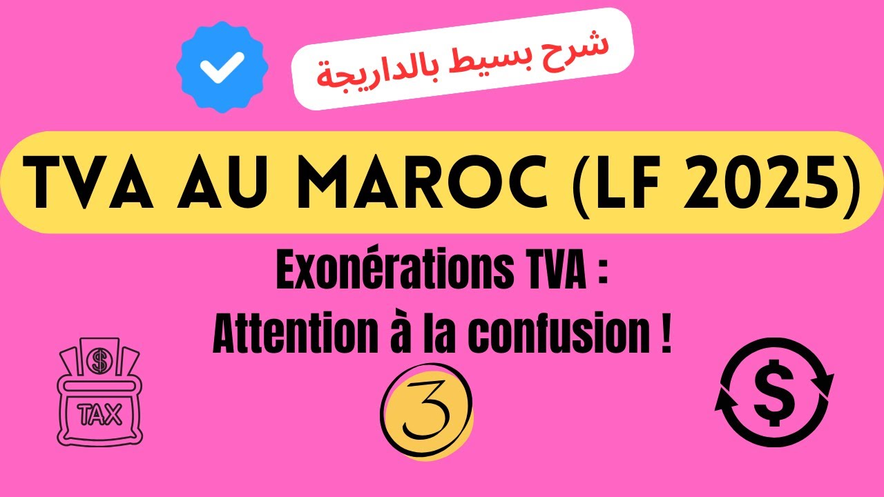 TVA Maroc LF 2025 : Différence entre exonération avec/sans droit