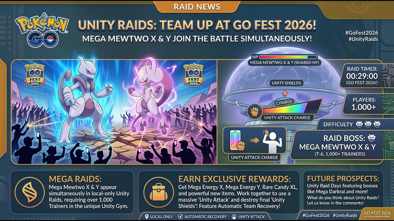 ВСЁ, ЧТО ВАМ НУЖНО ЗНАТЬ О РЕЙДАХ UNITY В Pokemon Go.