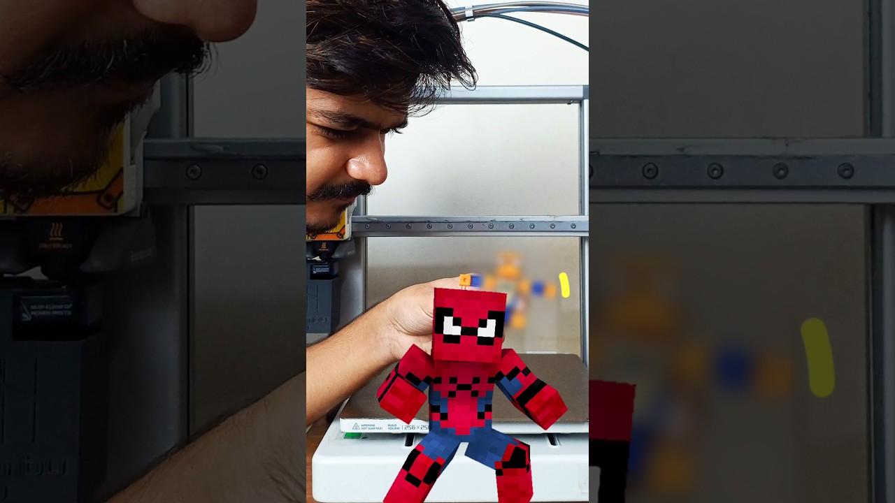 minecraft wala spiderman 🤯                                               #instantexperiment