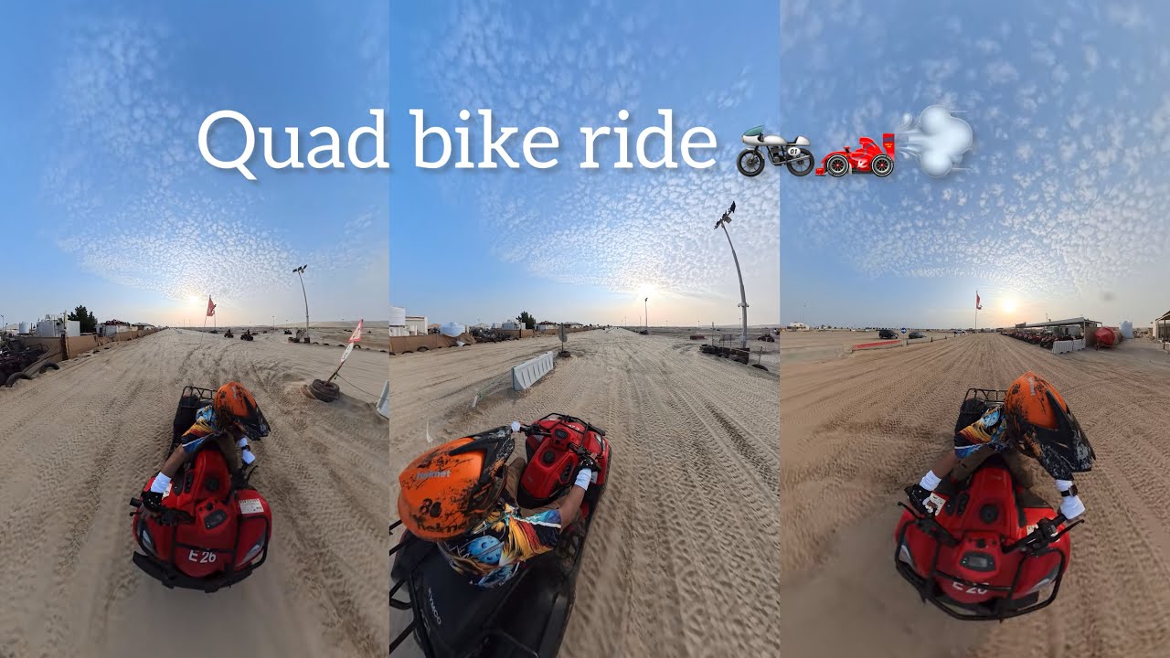 🏜️🔥 Quad Bike Ride in Qatar Desert | 360° Desert Safari Adventure 🐪🇶🇦 | Doha Travel Vlog | Part - 2