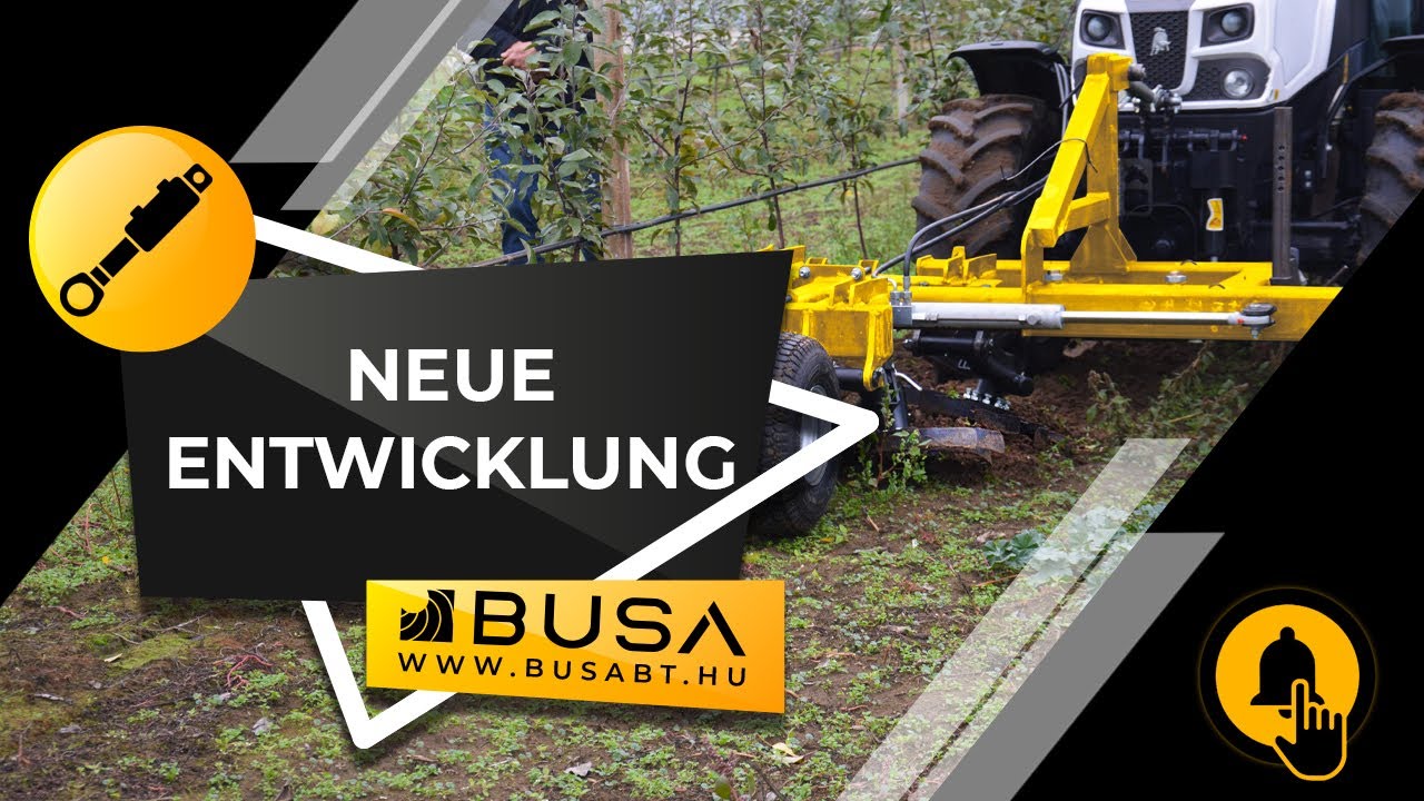 NEUE ENTWICKLUNG! Hydraulisch einstellbarer GYMF-FT 4 Pflanzengrubber mit Busa Rotor!
