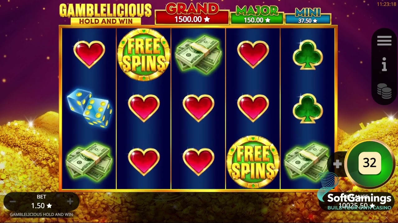 Booming Games - Gamblelicious Hold and Win - Gameplay Demo