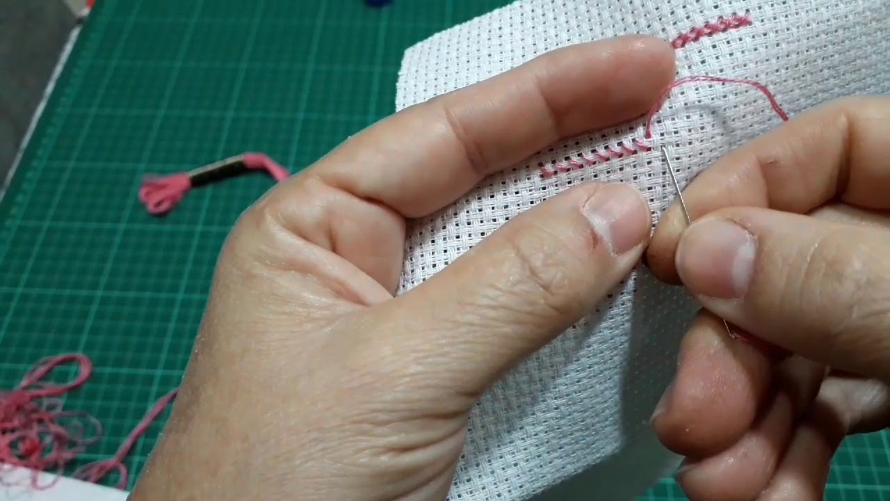 1° Vídeo  Aula Curso  de Ponto Cruz  Para Iniciantes