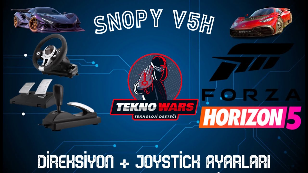 Forza Horizon 5 - SNOPY V5H DİREKSİYON+JOYSTİCK EN İYİ AYARLAR - TEKNOWARS