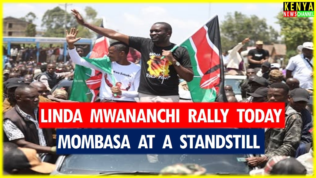 GRAND ENTRY of Sifuna, Babu Owino & Orengo into Tononoka Grounds Linda Mwananchi Rally today Mombasa