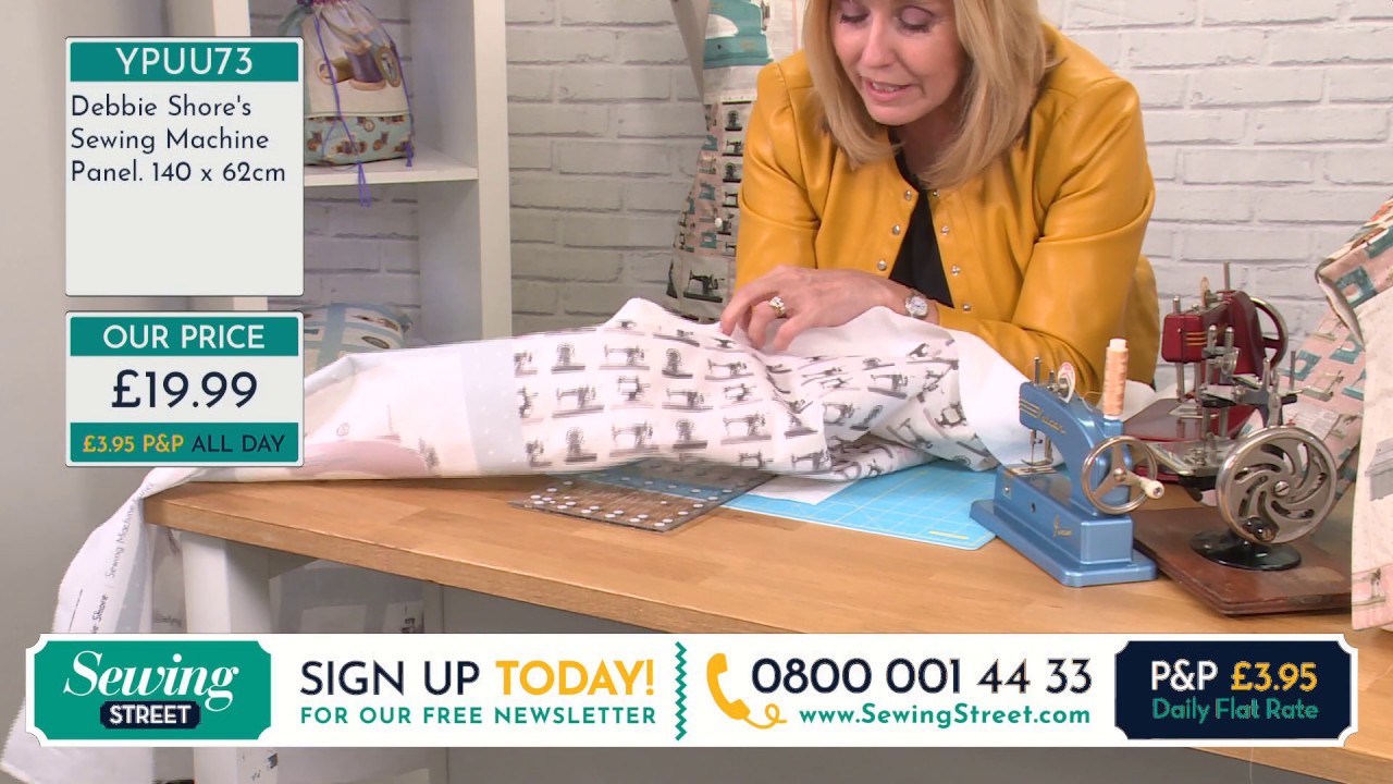 Sewing Street - 01/04/20 - Debbie Shore's Fabric Panels & Elna 720 Pro and Liberty Fabric