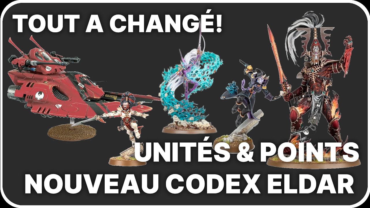 GROS CHANGEMENTS pour les unit&eacute;s Aeldari: toutes les nouvelles stats et co&ucirc;ts en points