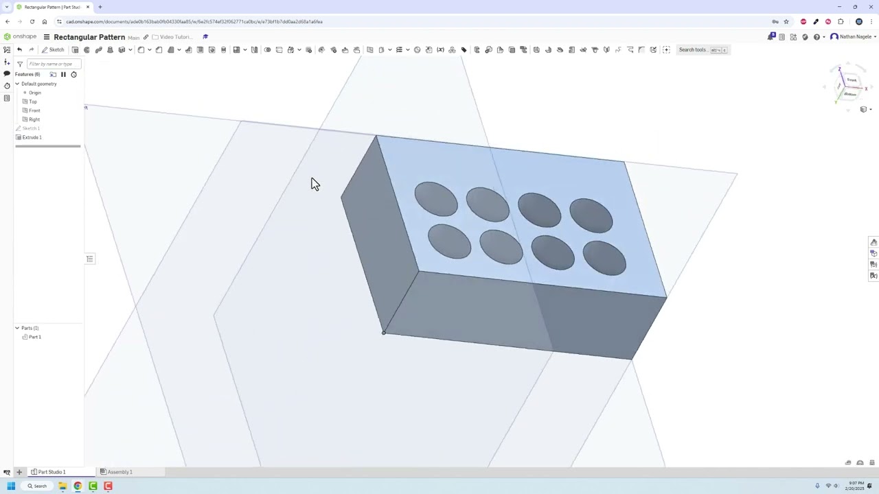 Linear Pattern | Onshape Tutorial