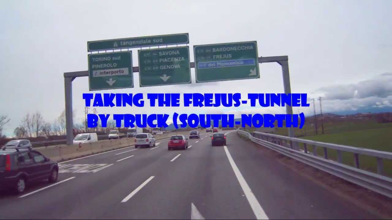 Crossing the Fréjus Tunnel (Italy-France) by Truck