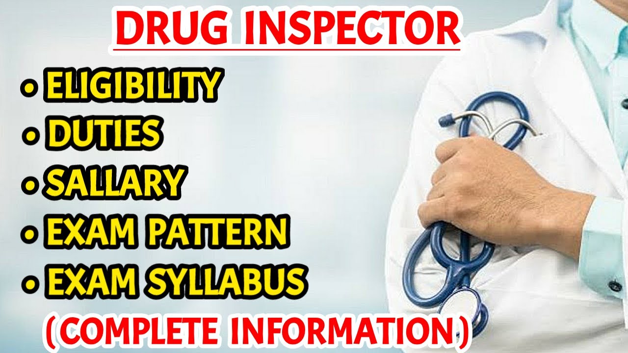 Drug inspector - Eligibility, Exam syllabus, Exam pattern, Duties, Salary || Pharma lectures ||