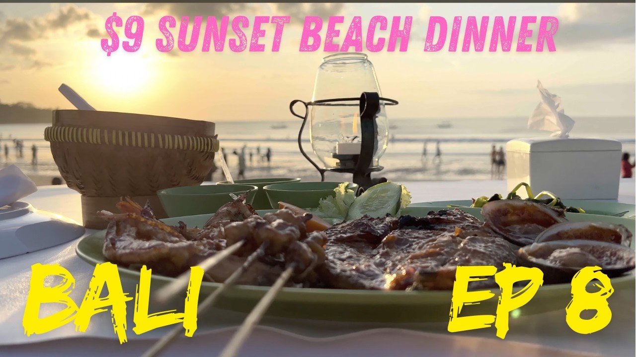 A $9 Sunset Beach Dinner in Bali 🇮🇩 | Jimbaran Seafood Experience | Episode 8