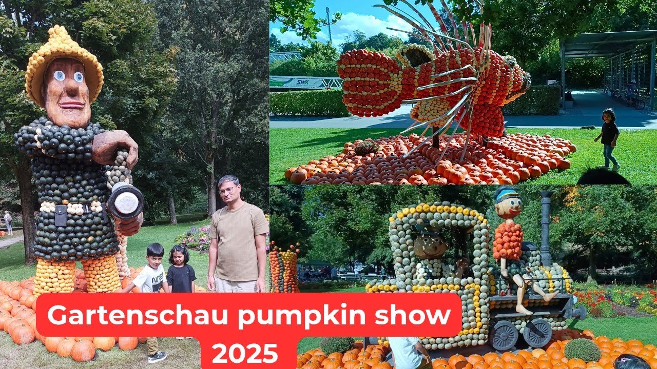 Gartenschau pumpkin show 2025 | Gartenschau Kaiserslautern, Germany | germany video 