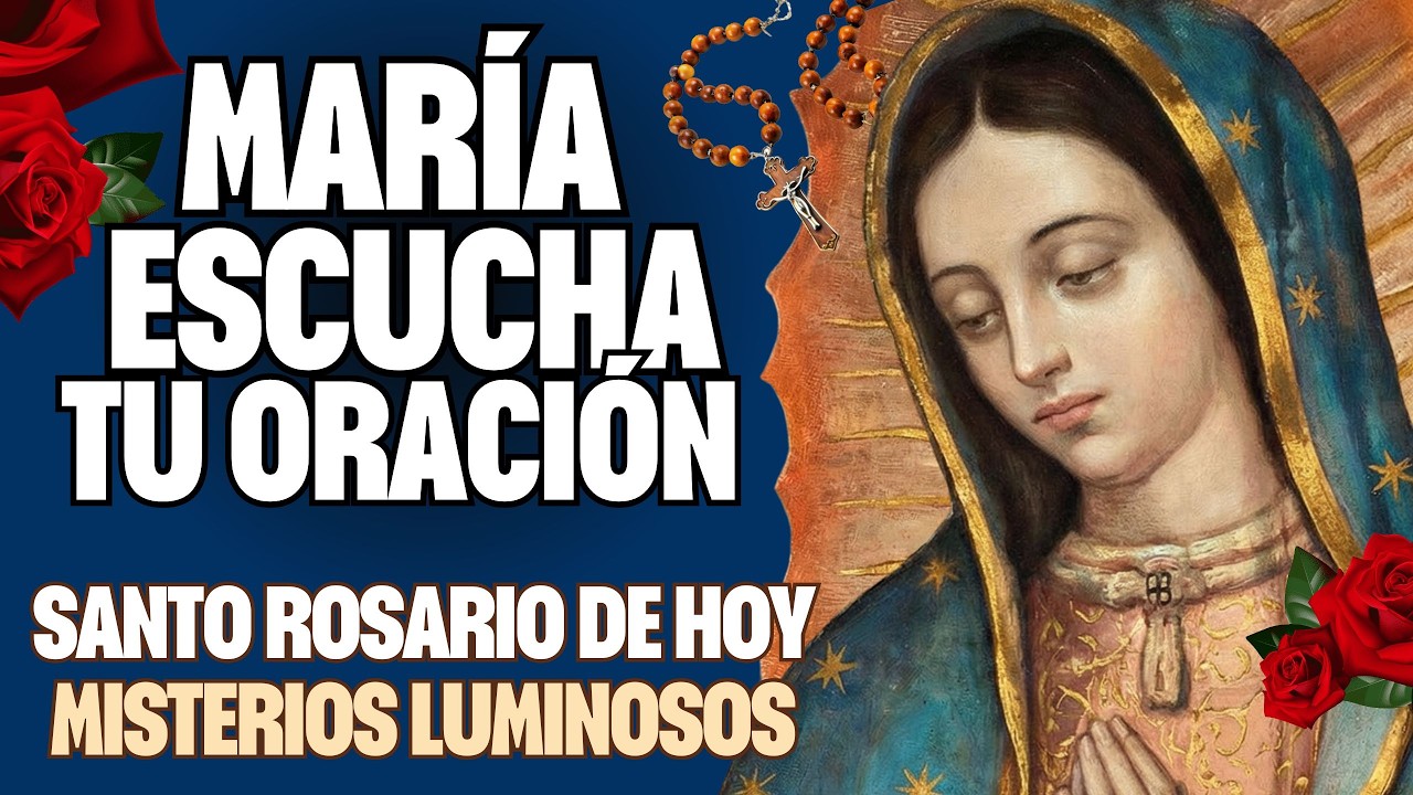 SANTO ROSARIO DE HOY JUEVES DE CUARESMA 🌿 Misterios Luminosos | Conversión, Luz y Fe