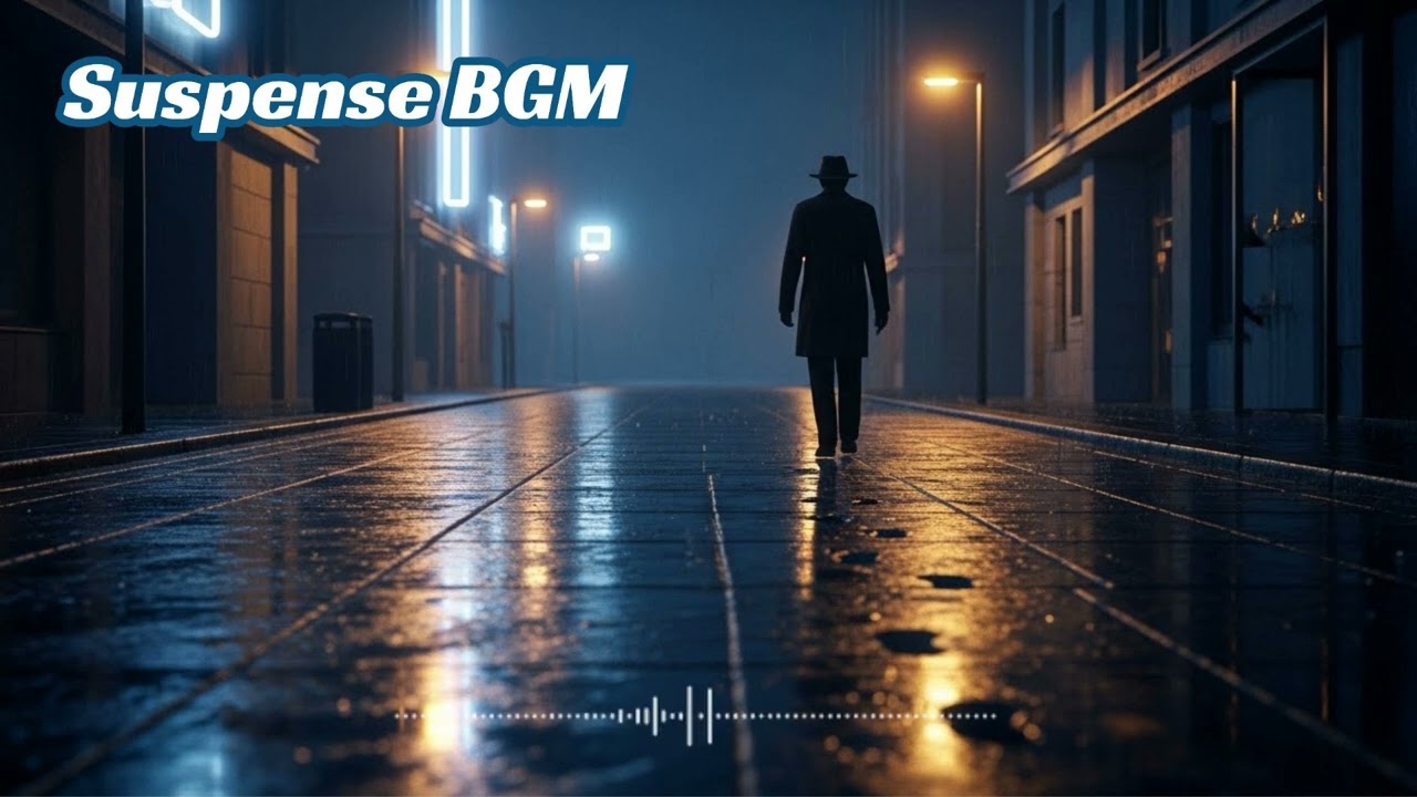 Suspense BGM — Footsteps in Suspense (Calm Detective Background Music)