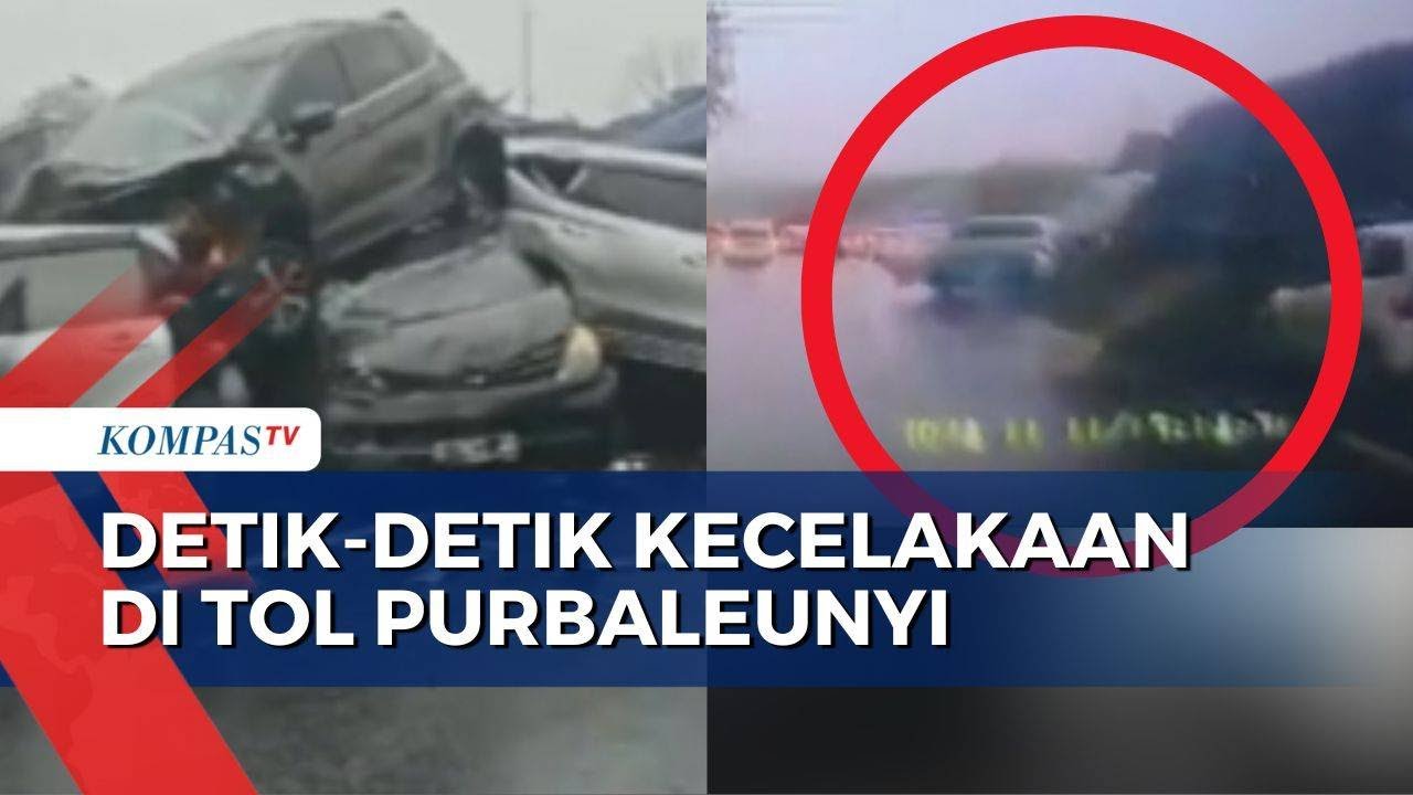 Rekaman Detik-Detik Kecelakaan Km 92 Tol Purbaleunyi, Truk Diduga Alami Rem Blong