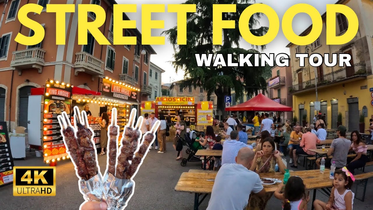 🇮🇹 Italian Street Food Market Tour | Sora Italy 4k🇮🇹