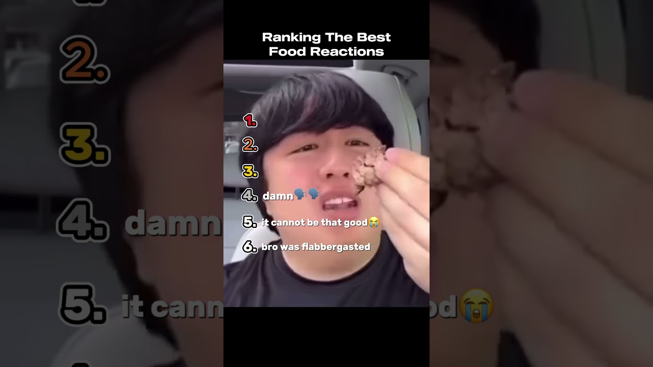 Ranking The Best Food Reactions