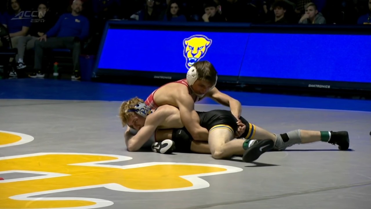 133lbs Evan Tallmadge (Pitt) vs Landon Bainey (Edinboro)