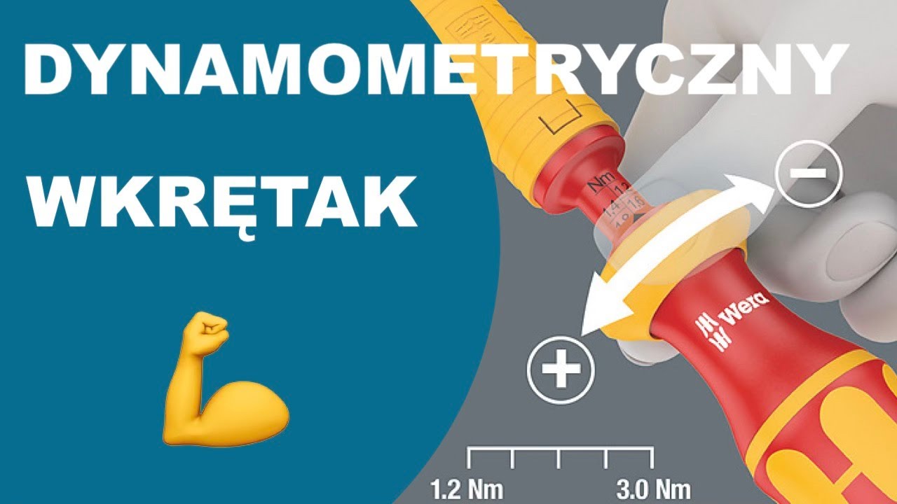 16-częściowy zestaw wymiennych trzpieni VDE z rękojeścią dynamometryczną nastawną Wera 05135906001