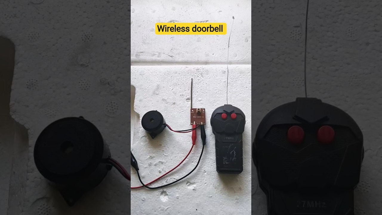 Wireless doorbell using rc transmitter and receiver