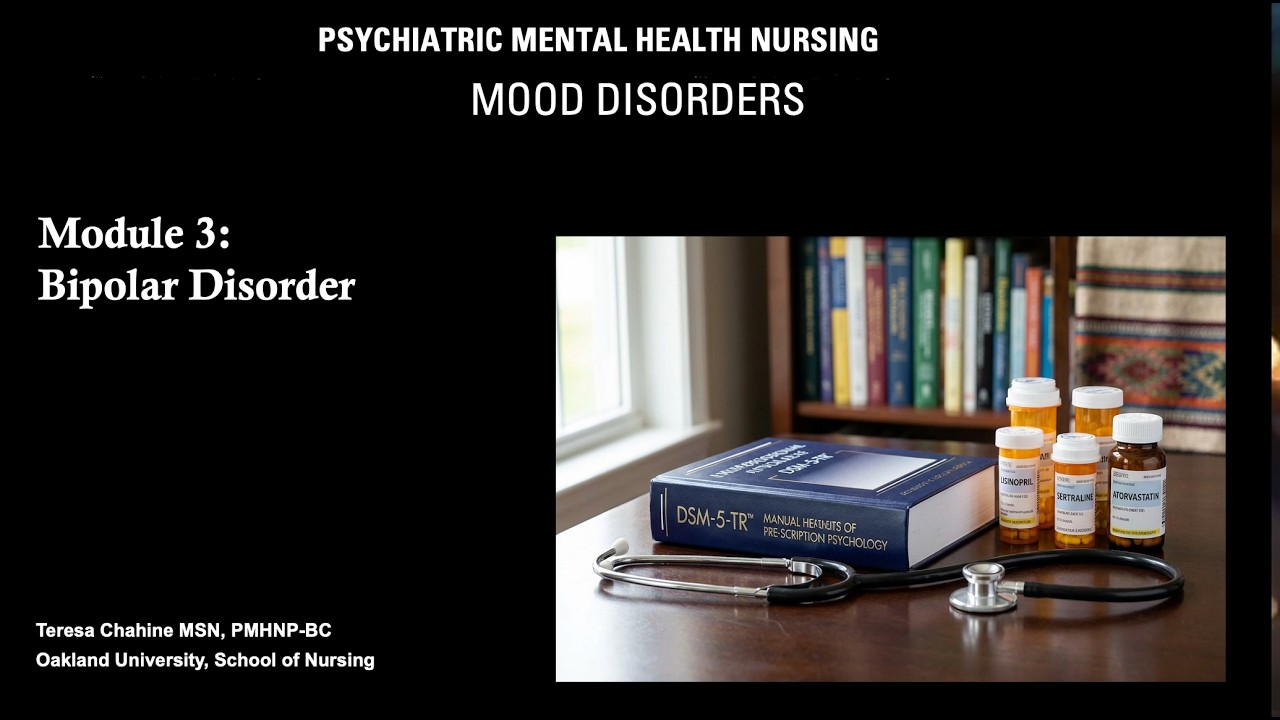 Mood Disorders Series - Module 3: Bipolar Disorder | Mania, Mood Instability & Nursing Management