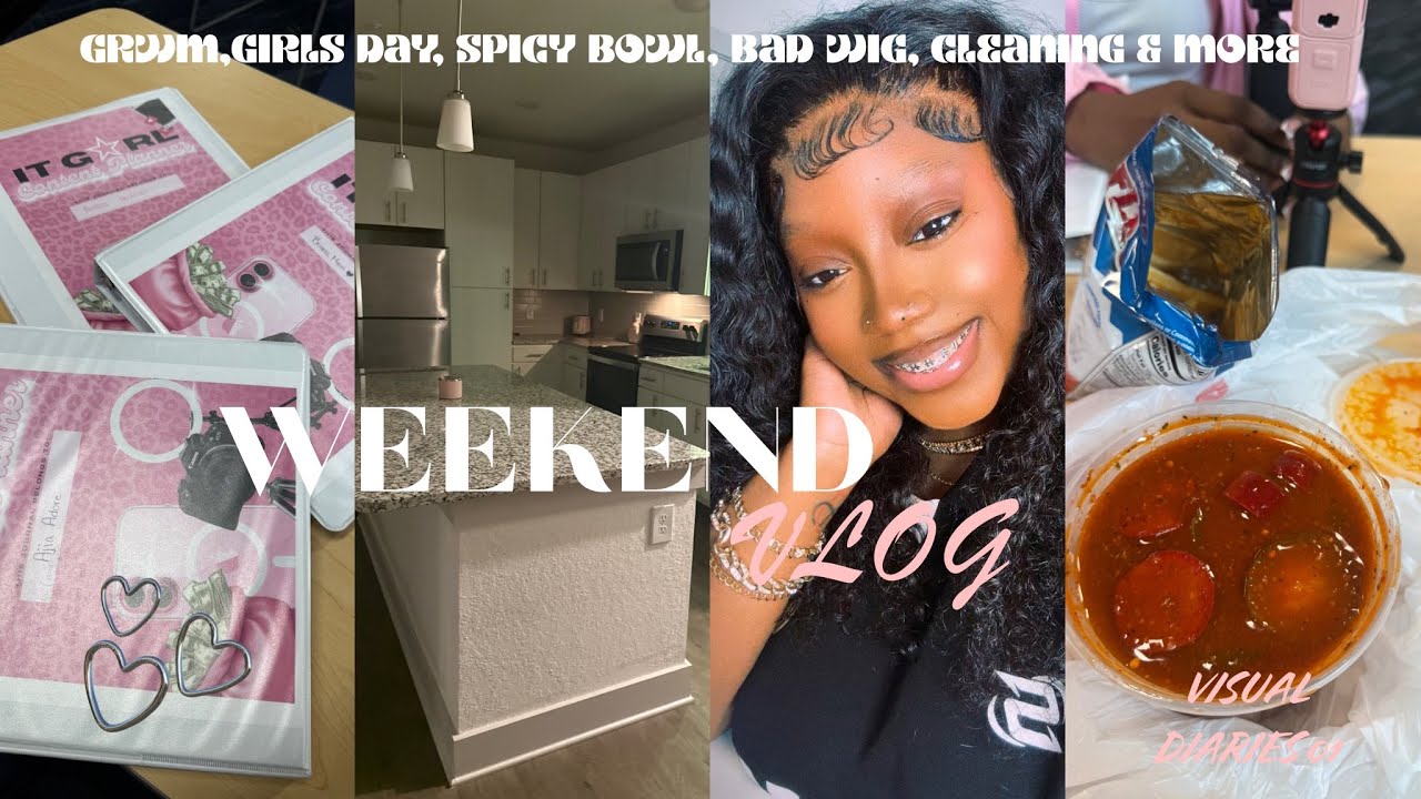 *Realistic* Weekend Vlog ♡ | GRWM, Girls day, out to eat, spicy bowl, Bad wig + more 