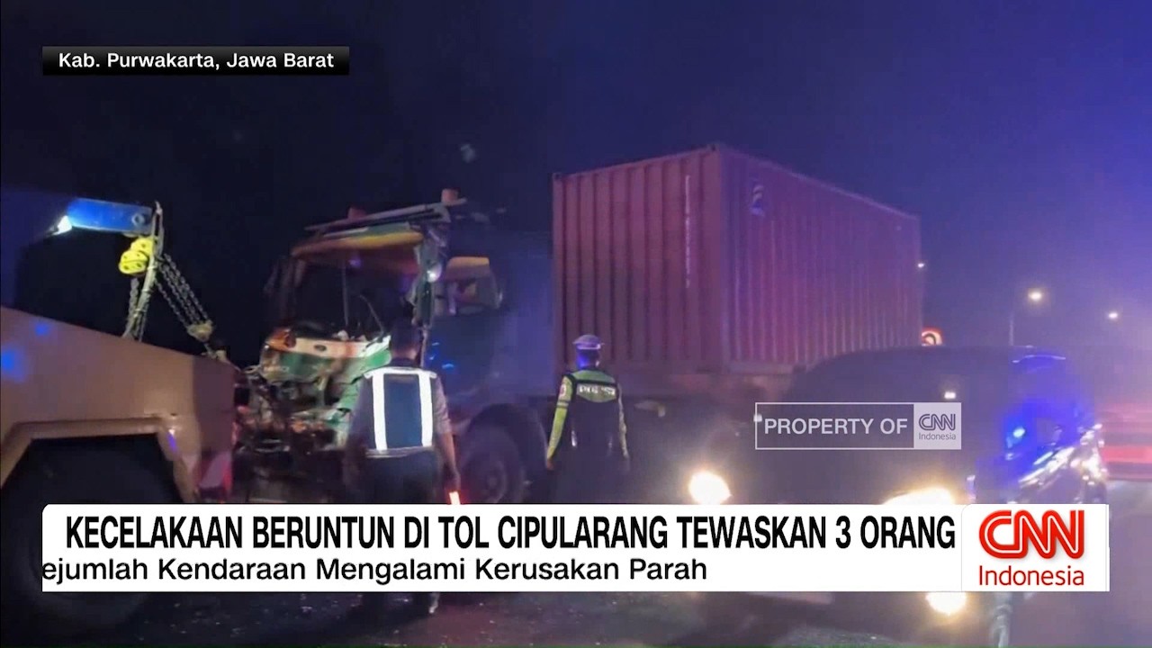 Kecelakaan Beruntun di Tol Cipularang Tewaskan 3 Orang