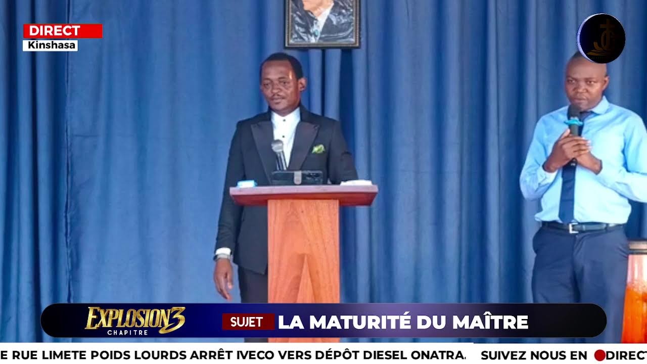 CULTE DU  DIMANCHE 08 MARS 2026 ORT. GEN. PHILIPE KALONGA SUJET: LA MATURITE DU MAîTRE