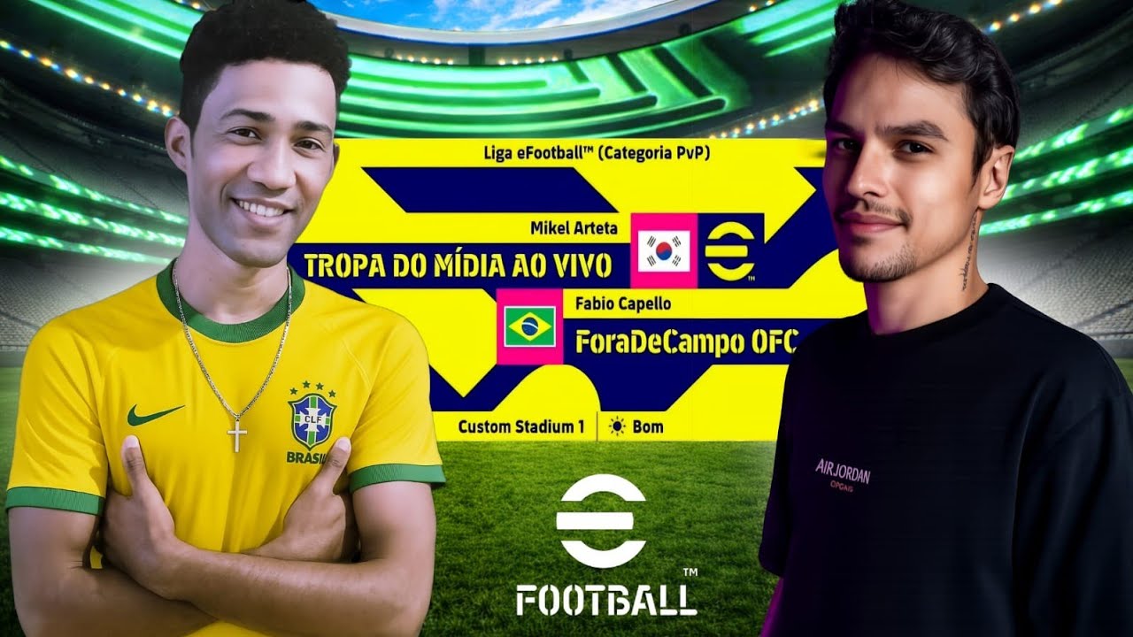 JOGUEI X1 CONTRA O @JotinhaTM AO VIVO no Efootball 2026 mobile