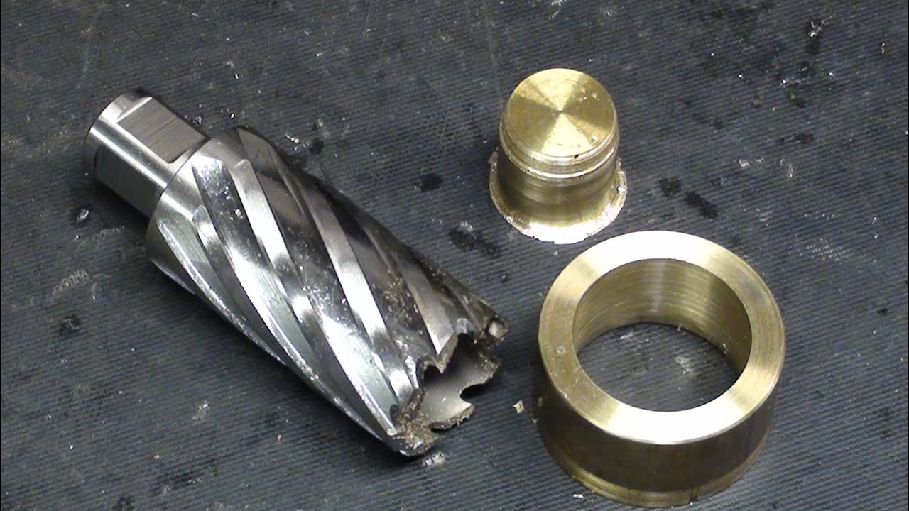 ANNULAR CUTTERS make BUSHINGS & SPACERS  vevor #874 tubalcain brass lathe