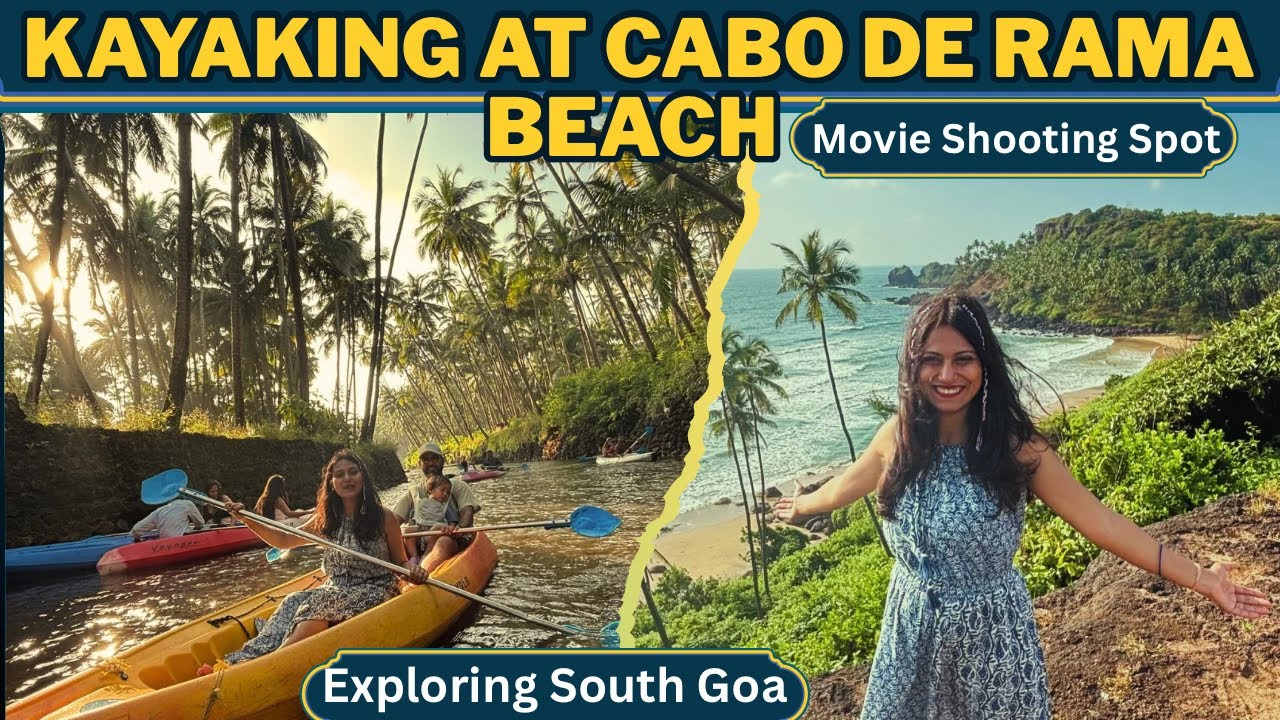 Kayaking at Cabo De Rama Beach Goa 🏖️ | Exploring Cabo De Rama Beach 