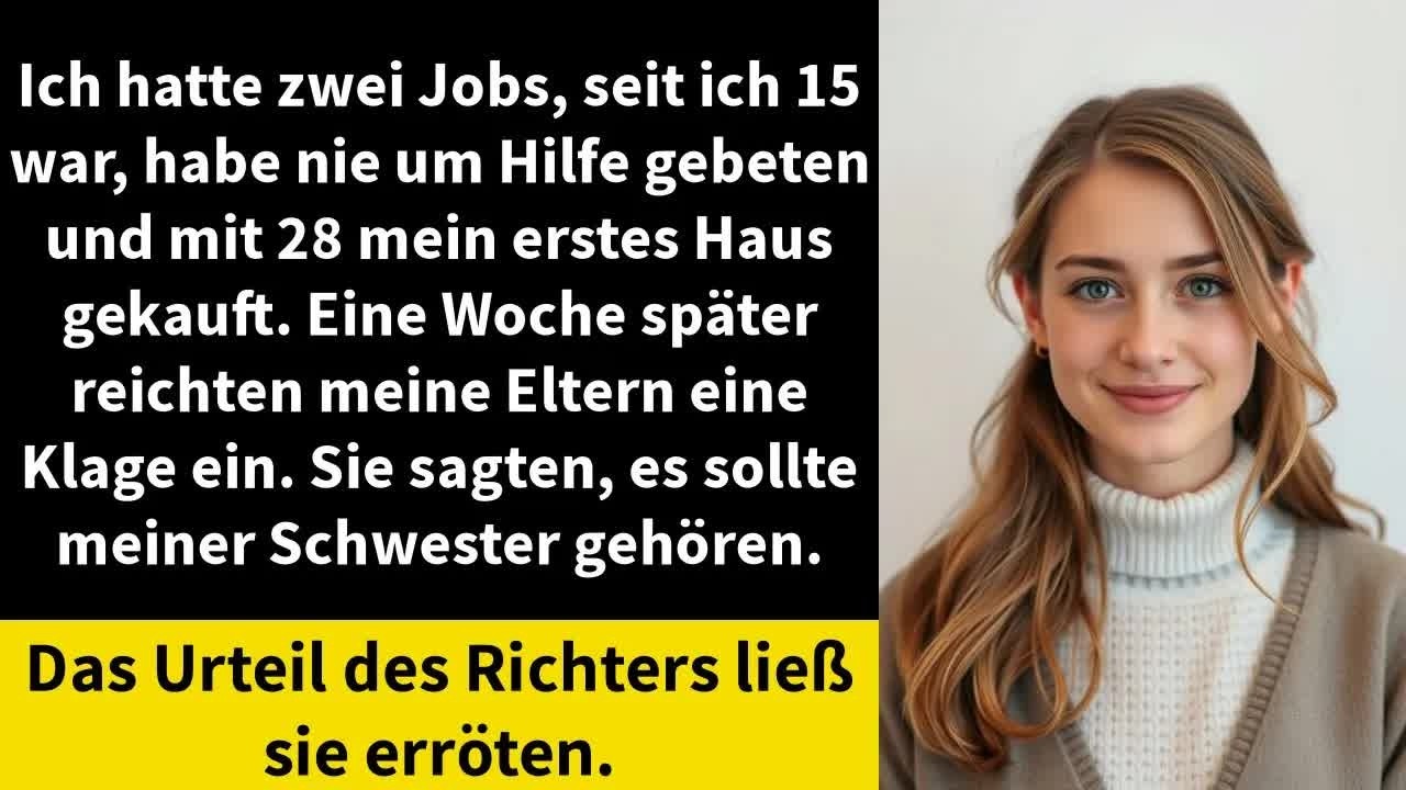 Ich hatte zwei Jobs, seit ich 15 war, habe nie um Hilfe gebeten und mit 28 mein erstes Haus geka