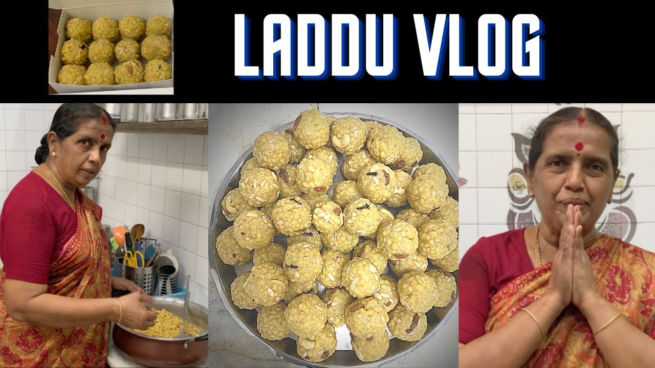 Laddu Vlog /Making of 50 Laddu/ Laddu making recipe by Revathy Shanmugam  SD 480p